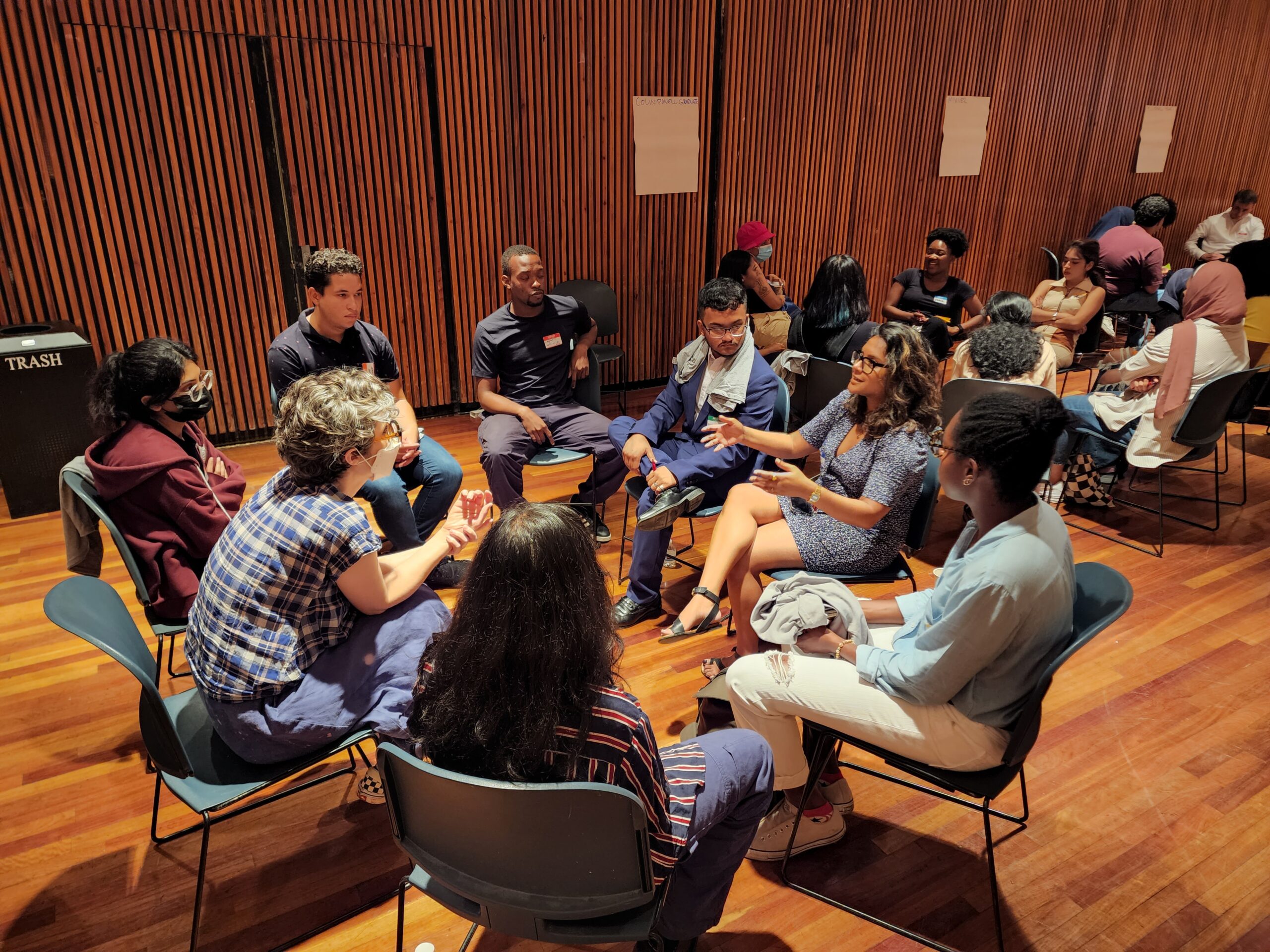 Group of students discussing
