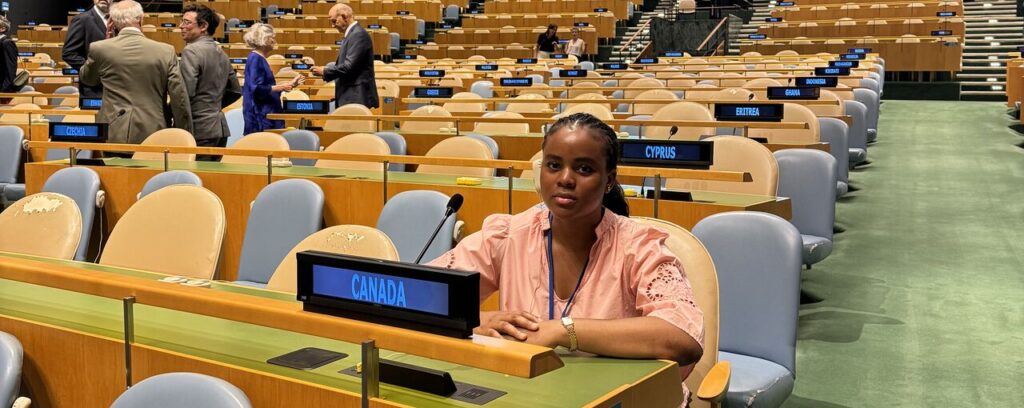 Wendy Ilhama at the UN