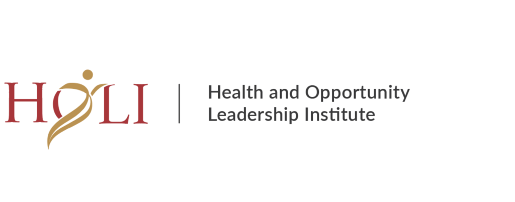 Logo for HOLI, Health and Opportunity Leadership Institute.