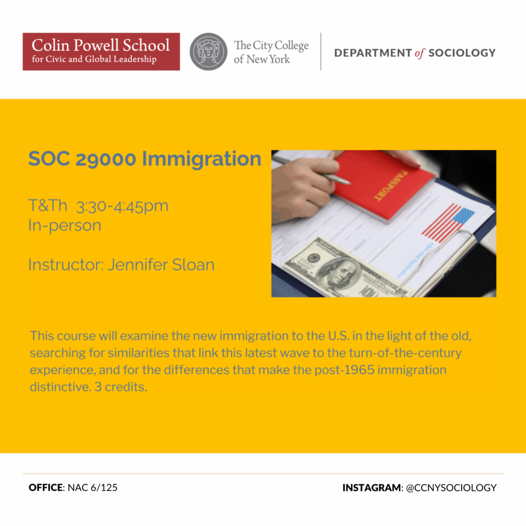 SOC 29000: Immigration