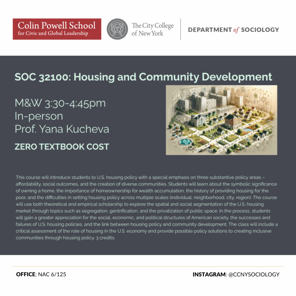 SOC 32100: Housing and Community Development