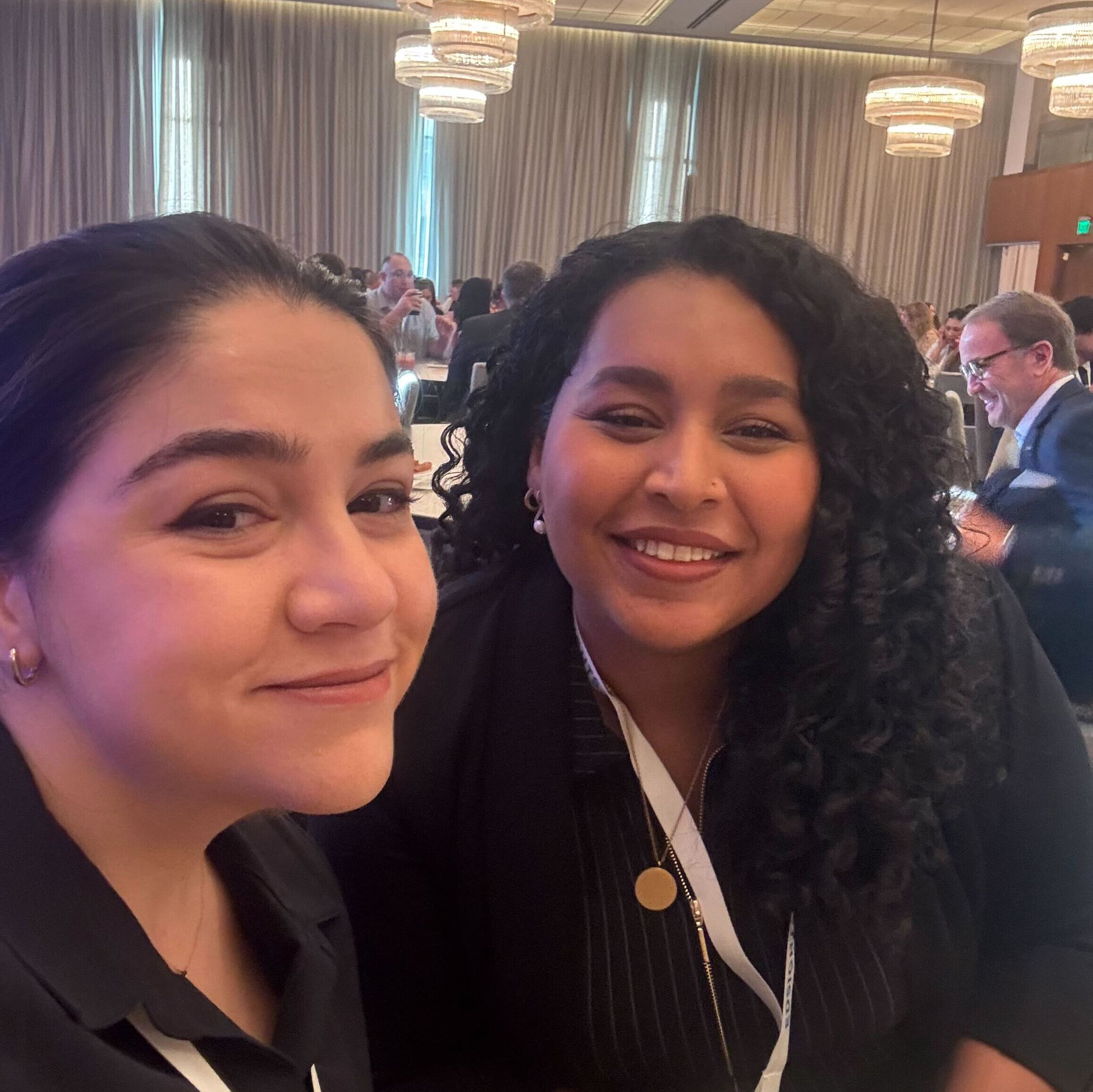 Christina and Golazin at a EdSight's Innovative technology event