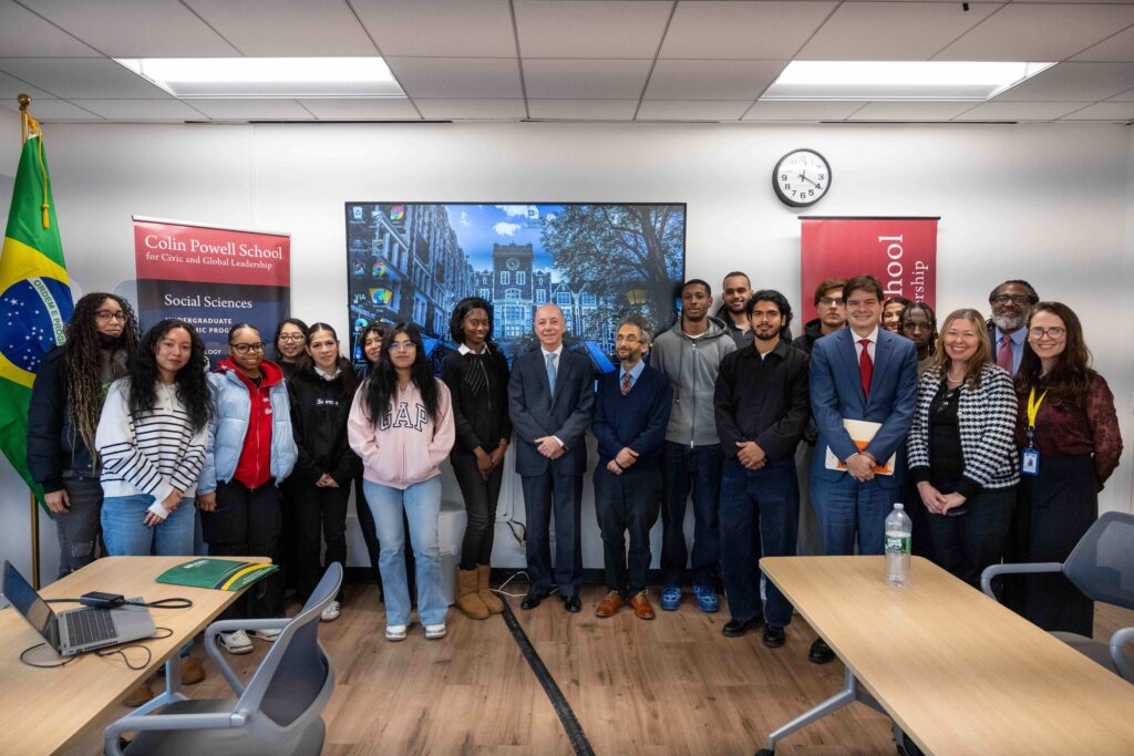 Brazilian Consul with Powell School students