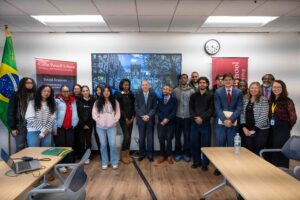 Brazilian Consul with Powell School students