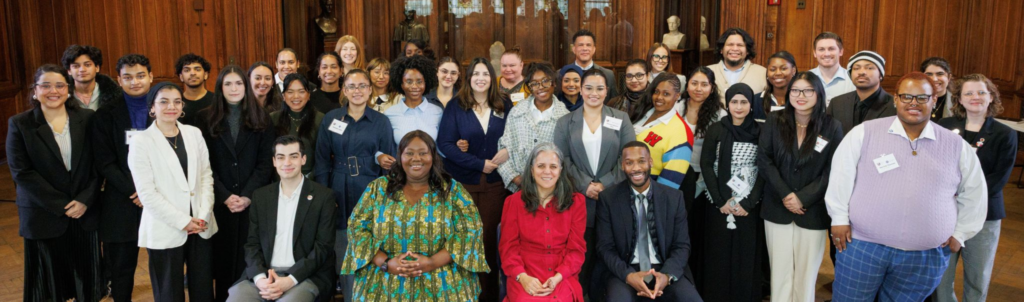 Students and staff from the Volcker Alliance's Next Generation Service Corps meet with the Moynihan Center and Colin Powell School at CCNY