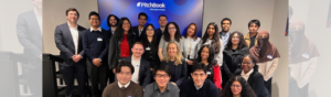 Group of young diverse professionals at Pitchbook office during a visit