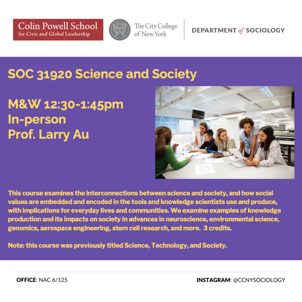 SOC 31920 Science and Society