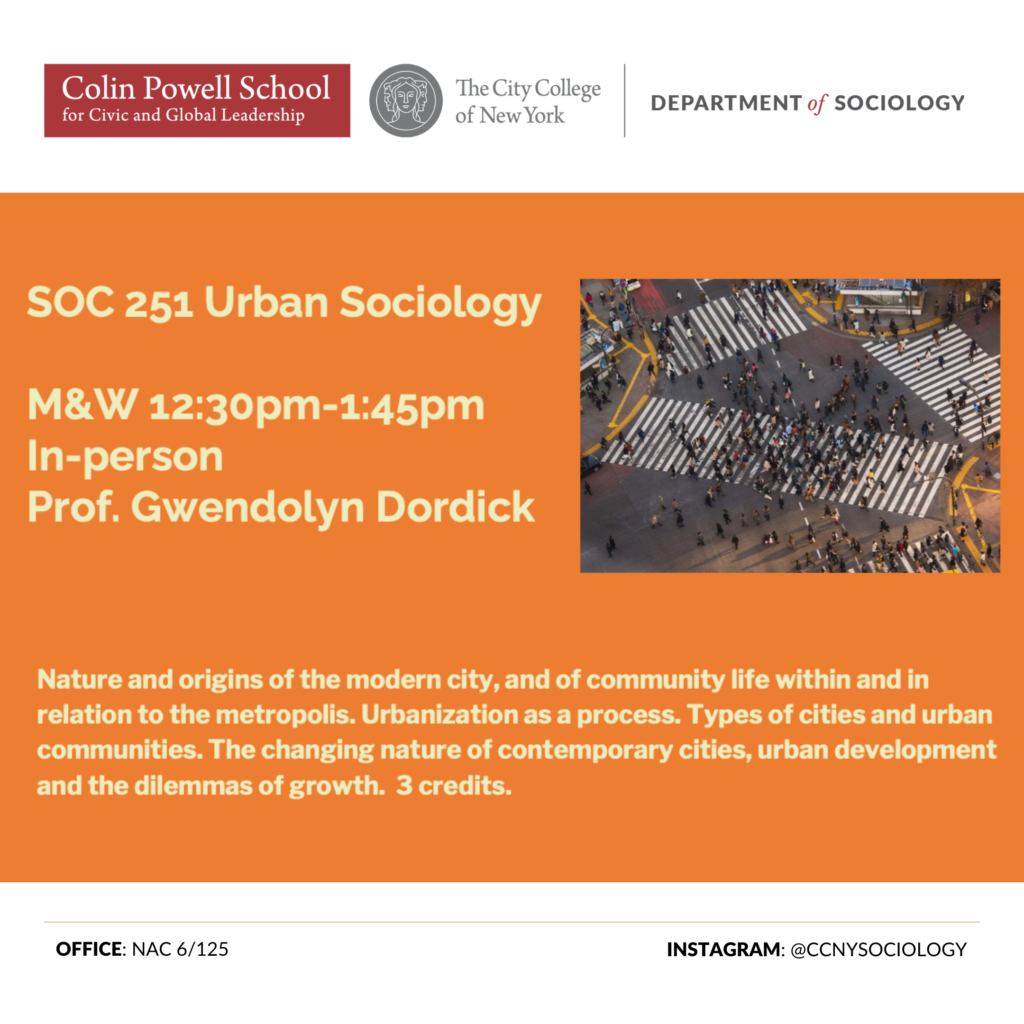 SOC 251 Urban Sociology