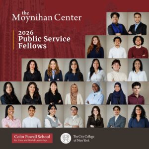 headshots of the 2026 Moynihan Public Service Fellows